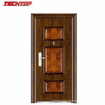 TPS-082b Mode Conception de porte en acier moderne de la Chine, porte en acier extérieure 30 X 78 pas cher